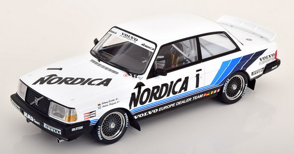 volvo 240 turbo #1 "volvo europe dealer team nordica" cecotto/olofsson 3 место etcc brünn 1986 18RMC087 Модель 1:18